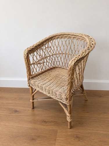 Vintage woven rattan wicker - vintage,
