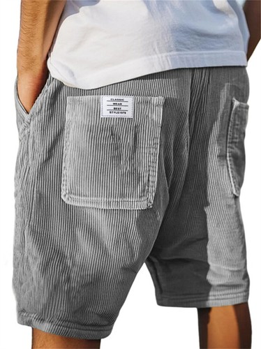 Men shorts casual corduroy - men's,