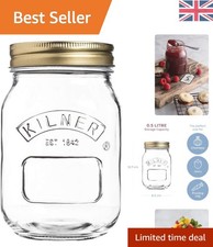 0.5L Round Glass Screw Top
