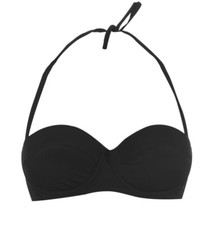Jack Wills Size 8 Black Helton Bikini Top