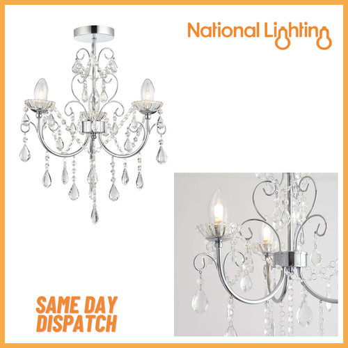 Way semi flush - semi, chandelier