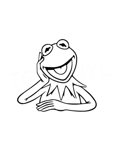 Kermit vinyl decal - kermit,