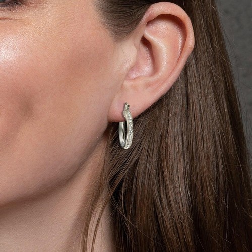 Sterling silver zirconia - silver, cz