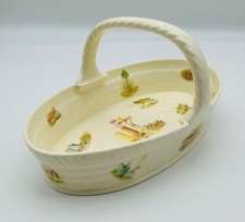 Aynsley Edwardian Kitchen Garden Fine Bone China Fruit Basket, Excellent