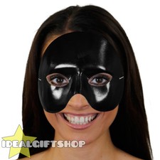 Black top half face - half,
