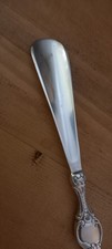 Vintage shoe horn Indian-silver coloured metal heavy