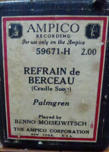 Ampico reproducing roll - ampico,