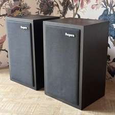 BBC Rogers LS3/5A Black High-Fidelity Monitor Loudspeakers 11 Ohm Speakers Rare
