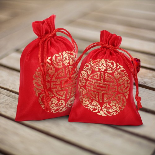 Durable silk drawstring bags - drawstring,