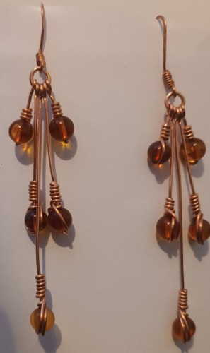 Hand made copper wire wrapped - hand,