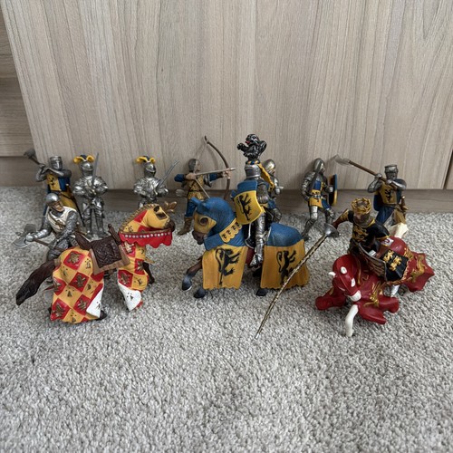 Schleich knights and jouster - and,