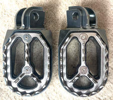 KTM EXC  250  300  1998-2016  APICO PRO BITE WIDE FOOTPEGS FOOT RESTS GRAPHITE