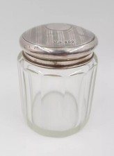 Antique Silver Lid Vanity Jar