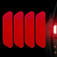 4pcs red reflective tape - red,