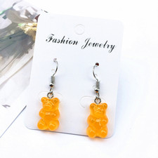 Orange Gummy Bear Earrings