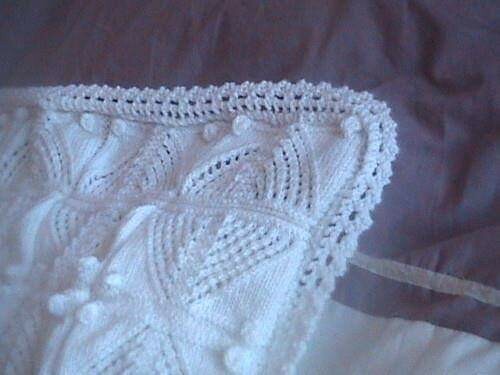 Hand knitted beautiful white - hand,