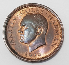 1929 Lundy Half Puffin Coin -