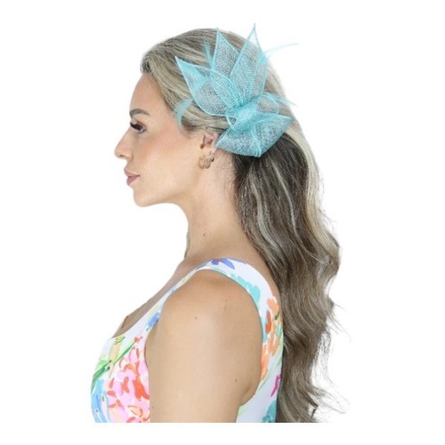 Small feather flower hair - small,