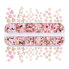 Epoxy Resin Mold Filler for Jewelry Making Glitter Confetti Nail Art Stickers