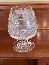 EDINBURGH CRYSTAL BRANDY GLASS - THISTLE PATTERN