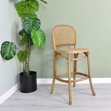 Farmhouse Rustic Wooden Rattan