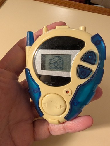Digimon digivice blue white - d3,