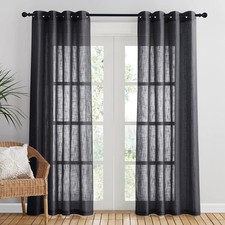 PONY DANCE Black Net Curtains