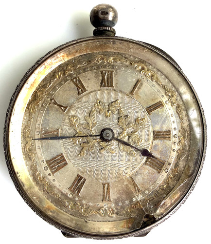Pocket watch silver antique - watch,