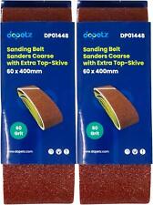 Sanding belts 10Pcs 60 x 400mm Aluminium Oxide 60 Grit For Bosch Sander