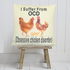 OCD Chicken Cushion Cover