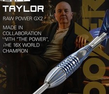 Target Darts Phil Taylor Power Gx2 SP 95% Tungsten Steel Tip Darts | 26g Vapor S