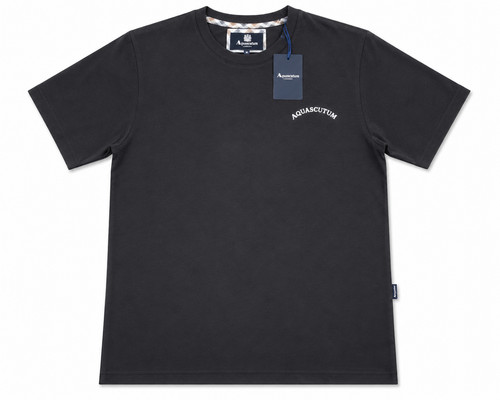 Aquascutum men shirt black - men's,