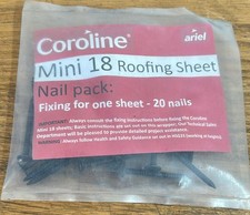 100 x  Coroline Mini 18 Roofing Sheet Nails Pack (Fixings For Five Sheet)