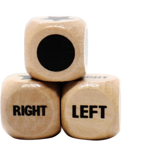 Left right centre - right, dice