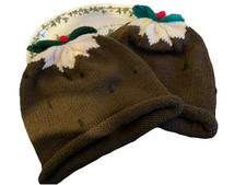 A PAIR OF HAND KNITTED ADULT