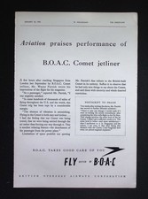 Original 1953 Advert BOAC