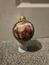 Vintage Harrods Silk Santa