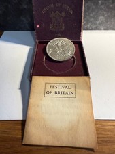 George VI: 1951 Festival of Britain Crown Five Shillings Coin Boxed With Leaflet