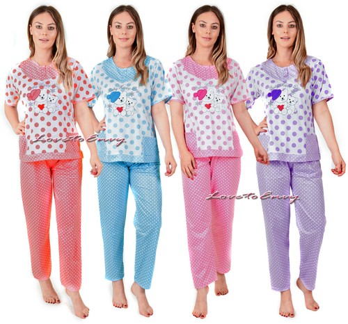 Ladies short sleeve pyjama - short,