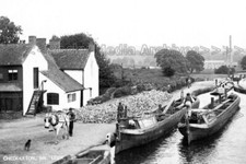 Qqd-42 Barges On Canal, Cheddleton Nr Leek, Staffordshire. Photo