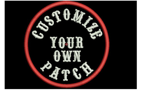 Custom embroidery round - custom, 4"