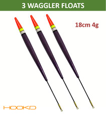 3 Straight Stillwater River Waggler Fishing Floats Coarse 18cm 4g