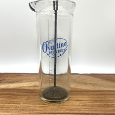 Ovaltine Mixer Glass Jar With