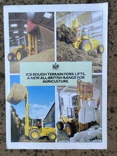 JCB ROUGH TERRAIN AGRICULTURE FORKLIFT 926-930 FARM MODEL  TRACTOR BROCHURE 80s