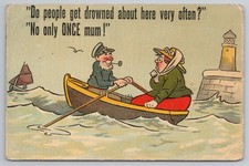 Vintage Comic Postcard Seaside