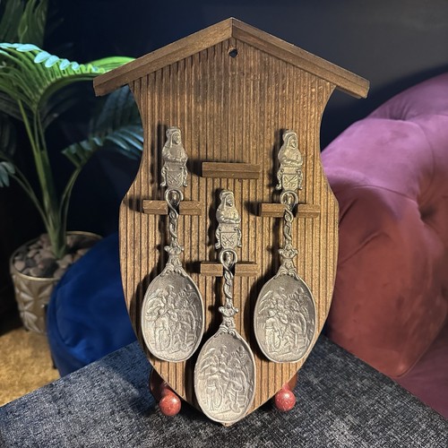 1960s dutch pewter spoon set - spoon,