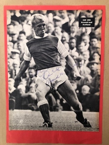 Ian ure signed arsenal picture - ure,