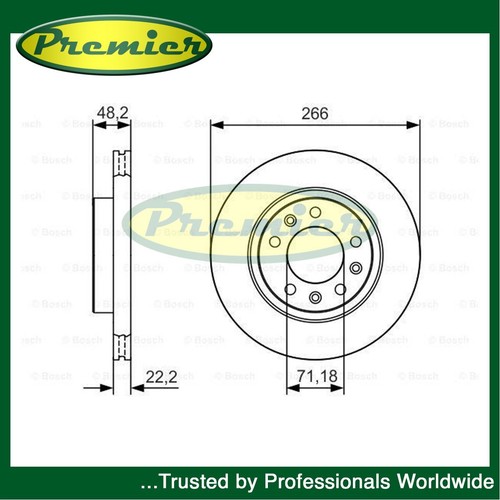 Premier front brake disc fits - front,