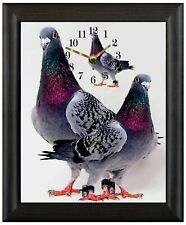 Racing pigeon clock wall or freestanding