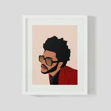 The Weeknd - Digital Drawing Poster Print